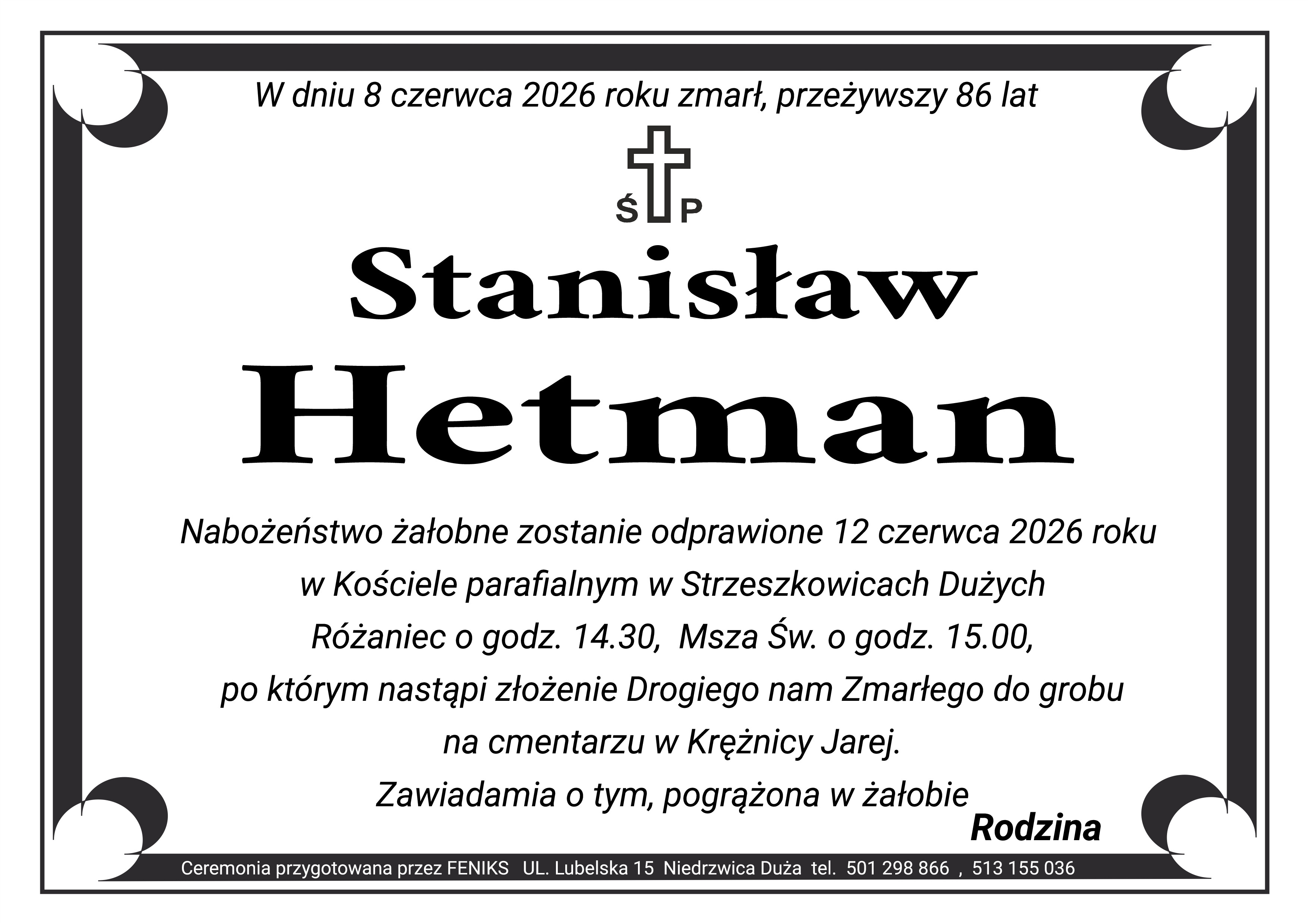 Organizacja pogrzebów Bychawa