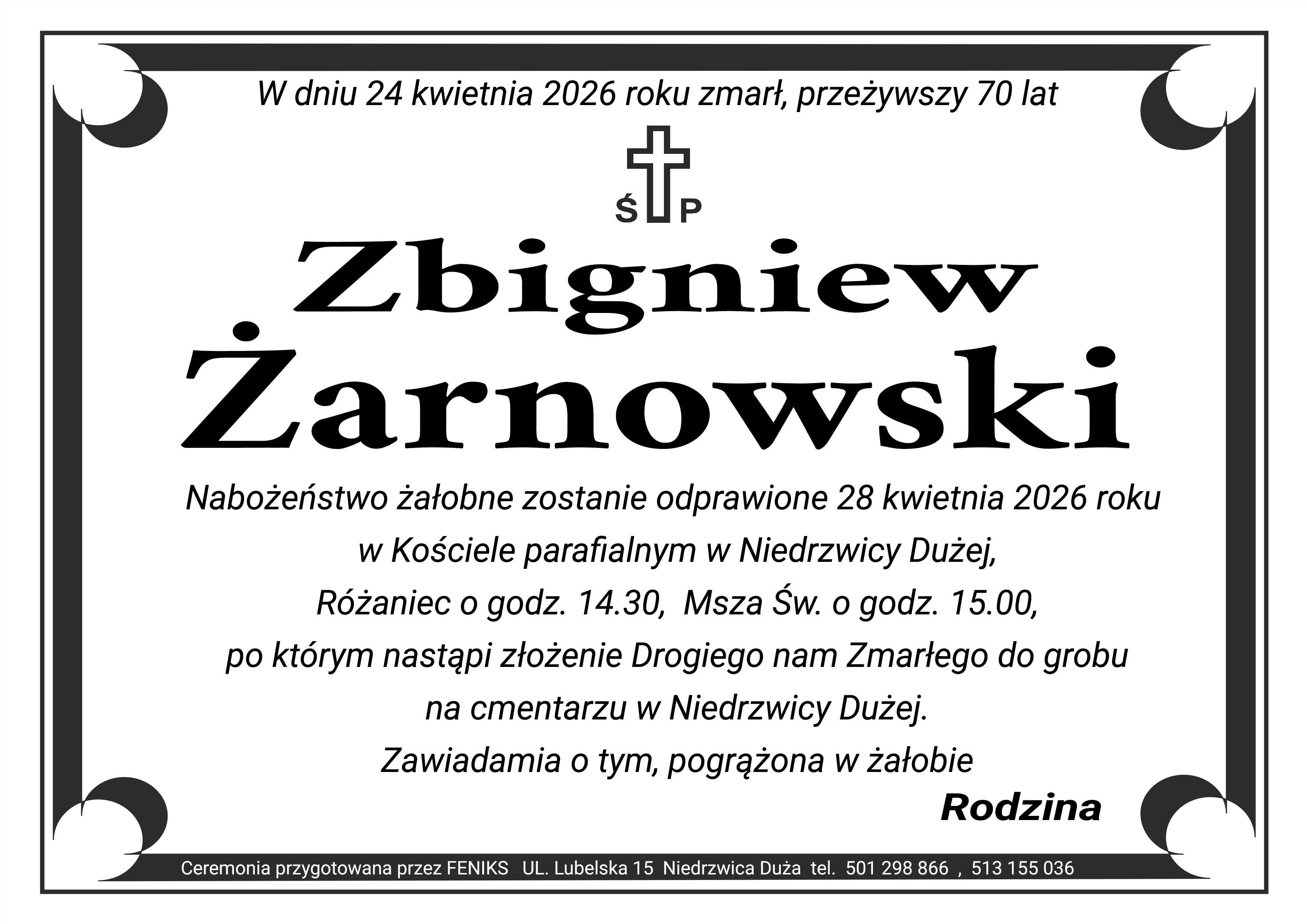 Organizacja pogrzebów Bychawa